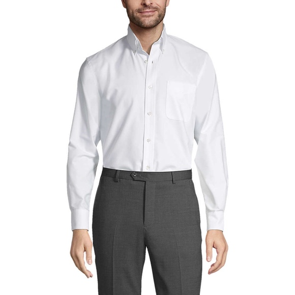 Lands' End Button-Down School Uniform Oxford Dress Shirt, Size XL, NWOT - Picture 2 of 11
